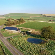 E to Steepdown from Downs Barn dewpond